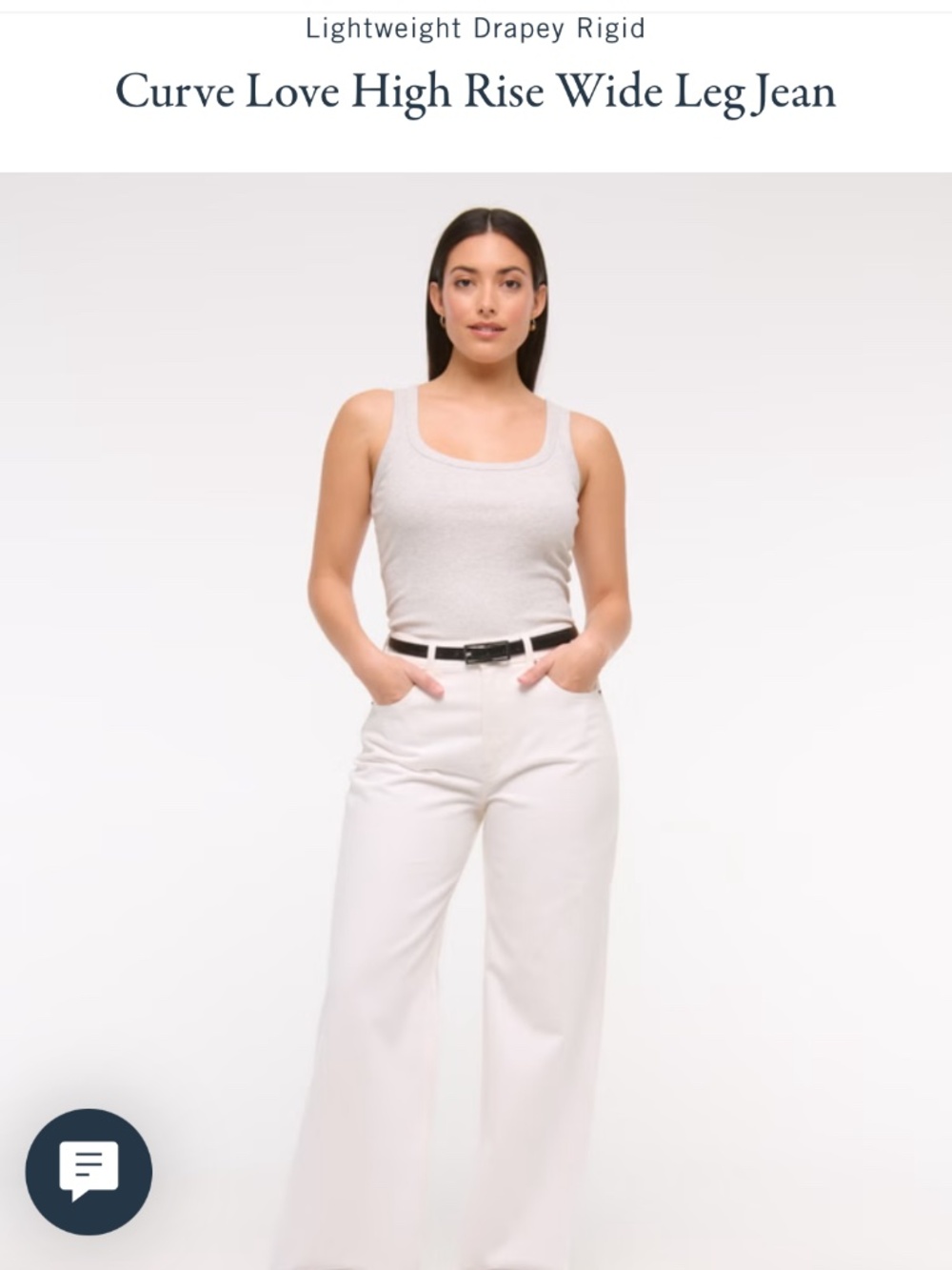 Curve Love High Rise Wide Leg Jean